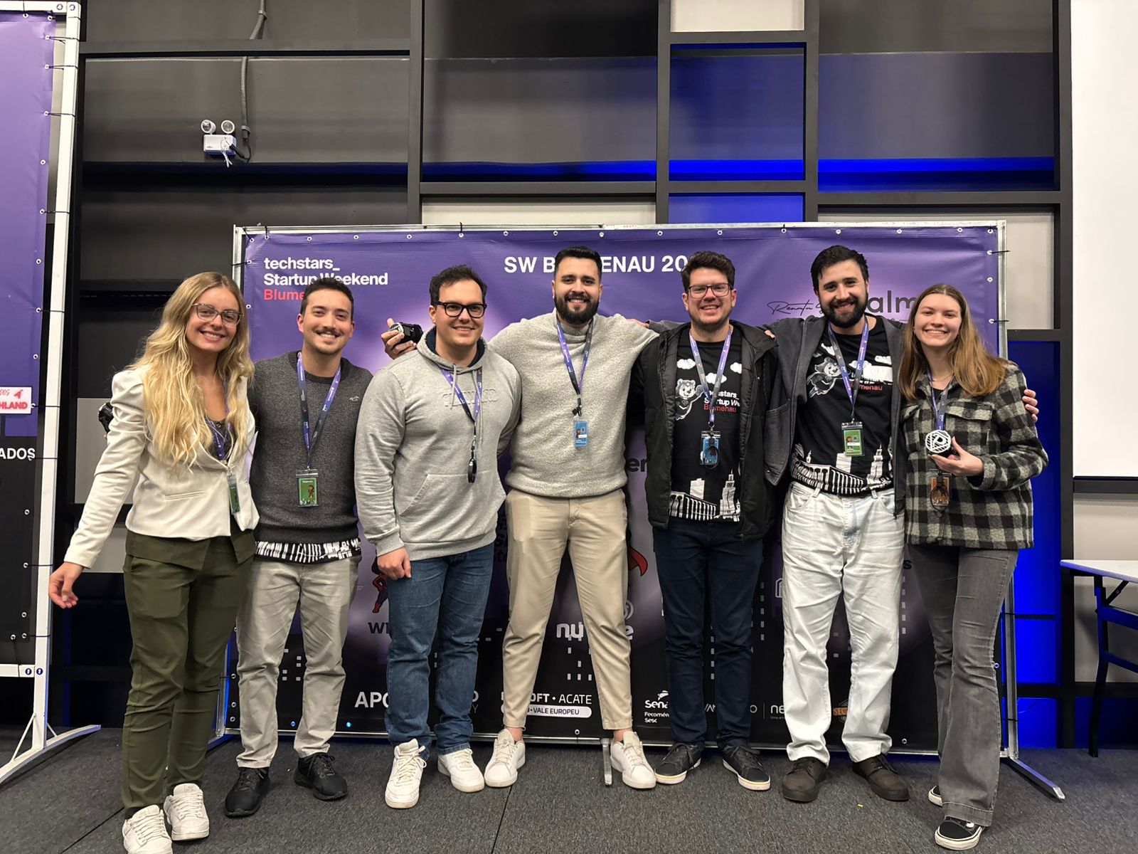 Equipe Texfy no Startup Weekend Blumenau 2025